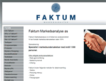 Tablet Screenshot of faktumanalyse.no